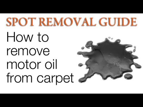 How to Get Motor Oil Out of Carpet